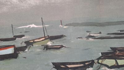 Robert Humblot (d’après) - Port de Saint-Pierre - Lithographie originale 2