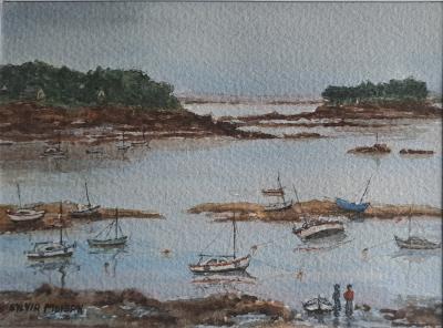 Sylvia Moisan - Le gué de Saint-Briac - Aquarelle 2