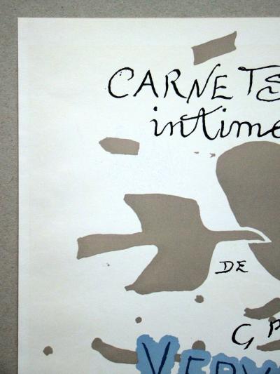 Georges BRAQUE - Carntes intimes de Georges Braque, 1955 - Original lithograph signed 2