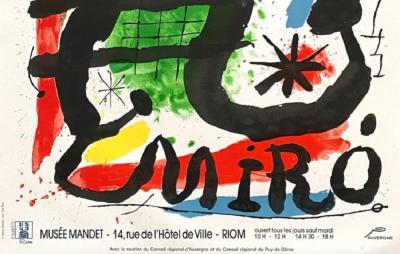 Joan Miro (d’après) - Riom, 1990 - Affiche originale 2