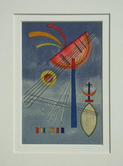 Vassily KANDINSKY ( d’après ) - Geneigter Halbkreis, 1972 - Lithographie en couleurs 2