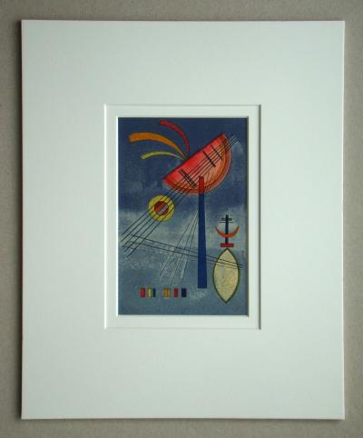 Vassily KANDINSKY ( d’après ) - Geneigter Halbkreis, 1972 - Lithographie en couleurs 2