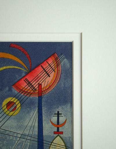 Vassily KANDINSKY ( d’après ) - Geneigter Halbkreis, 1972 - Lithographie en couleurs 2