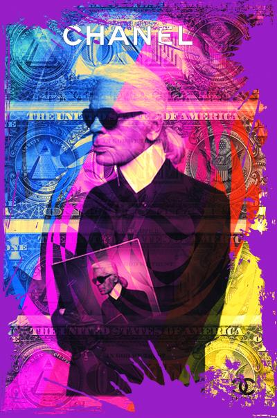 Gaudi .C- -karl-lagerfeld-street-pop-art-(2024) - art numérique 2