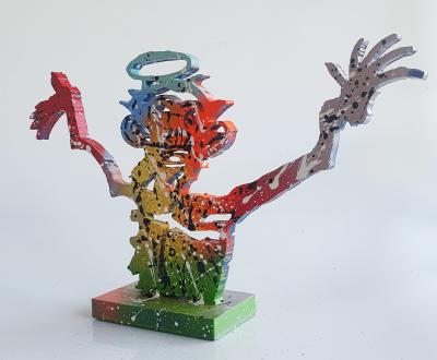 Spaco - singe Monkey Basquiat, 2024 - Sculpture pop street art 2