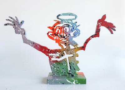 Spaco - singe Monkey Basquiat, 2024 - Sculpture pop street art 2