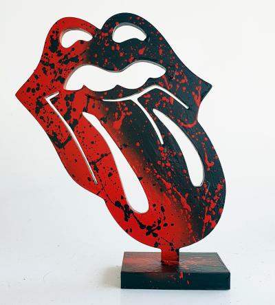 Spaco - Rolling Stones logo, 2024 - Pop street art sculpture 2