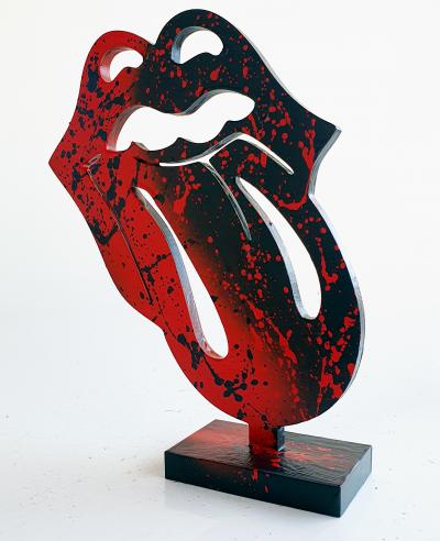 Spaco - Rolling Stones logo, 2024 - Pop street art sculpture 2