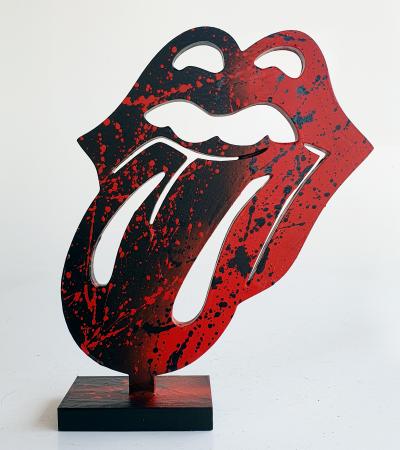 Spaco - Rolling Stones logo, 2024 - Pop street art sculpture 2