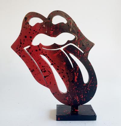 Spaco - logo  Rolling Stones, 2024 - Sculpture pop street art 2