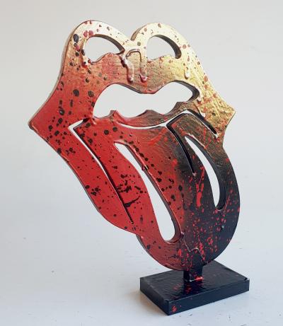 Spaco - logo  Rolling Stones, 2024 - Sculpture pop street art 2