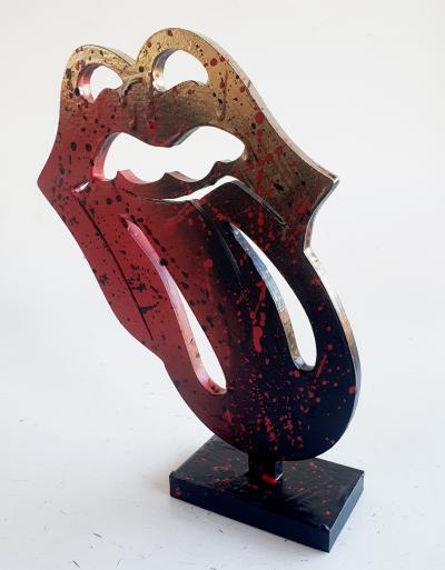 Spaco - logo  Rolling Stones, 2024 - Sculpture pop street art 2