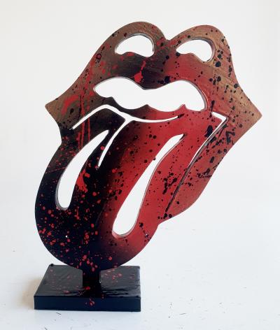 Spaco - logo  Rolling Stones, 2024 - Sculpture pop street art 2