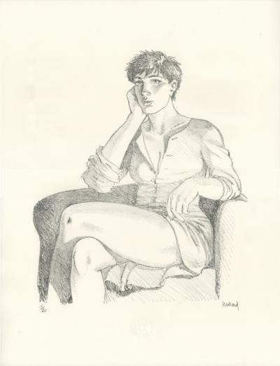 André Juillard, Louise (Le Cahier bleu), 2020, Lithographie 2