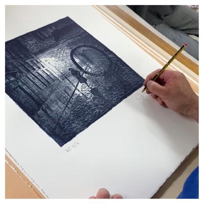 Dominique Bertail – Madeleine beständig, 2021 – Lithographie, signiert und nummeriert 2