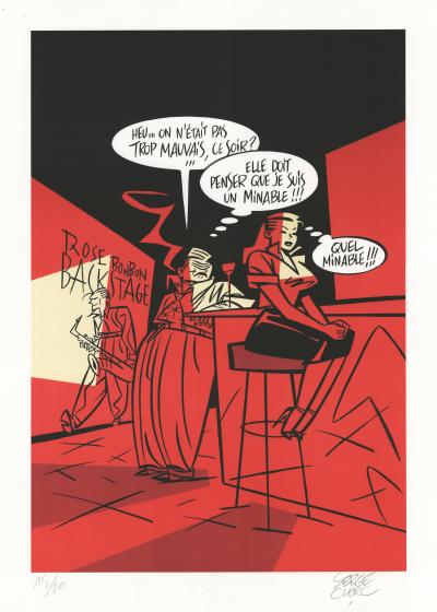 Serge Clerc, Backstage, 2023, Alugraphie 2