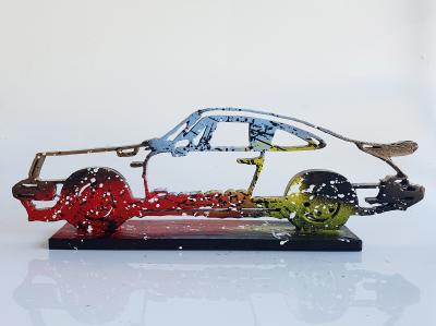 Spaco - Porsche Carrera , 2024 - Sculpture pop street art 2