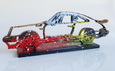 Spaco - Porsche Carrera , 2024 - Sculpture pop street art 2