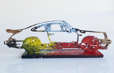 Spaco - Porsche Carrera , 2024 - Sculpture pop street art 2