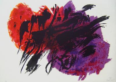 Alfred MANESSIER - Suite de Pâques,  Les tortures 1978, LITHOGRAPHIE 2