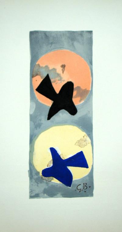Georges BRAQUE - Soleil et Lune II., 1959 - Original lithograph signed 2