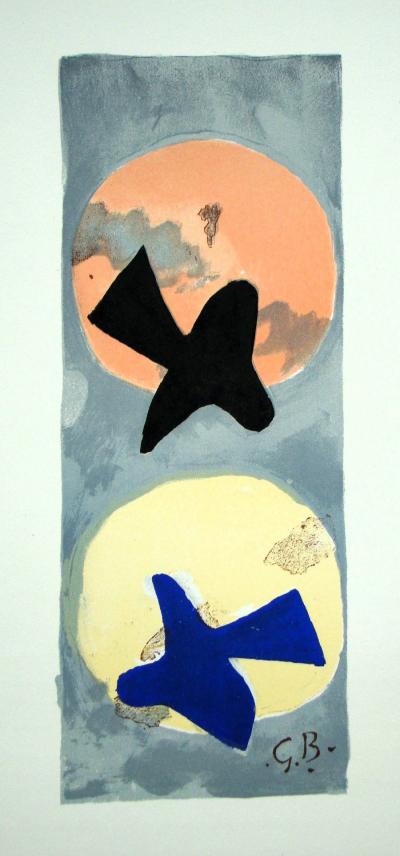Georges BRAQUE - Soleil et Lune II., 1959 - Original lithograph signed 2