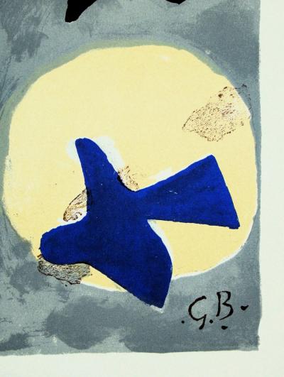 Georges BRAQUE - Soleil et Lune II., 1959 - Original lithograph signed 2