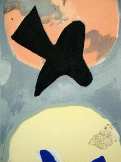 Georges BRAQUE - Soleil et Lune II., 1959 - Original lithograph signed 2