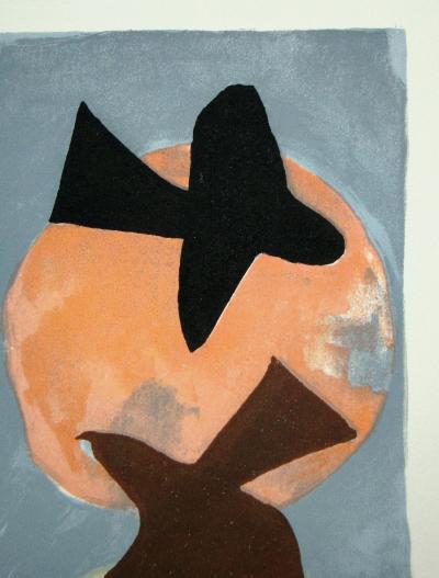 Georges BRAQUE - Soleil et Lune I., 1959 - Original lithograph signed 2