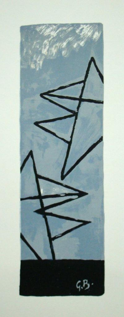 Georges BRAQUE - Ciel gris I., 1959 - Lithographie originale signée 2