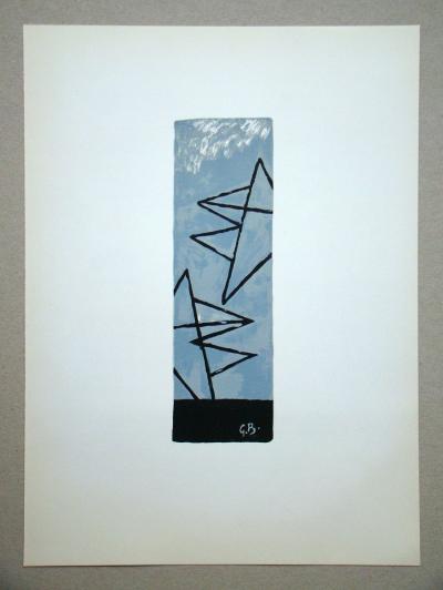 Georges BRAQUE - Ciel gris I., 1959 - Lithographie originale signée 2