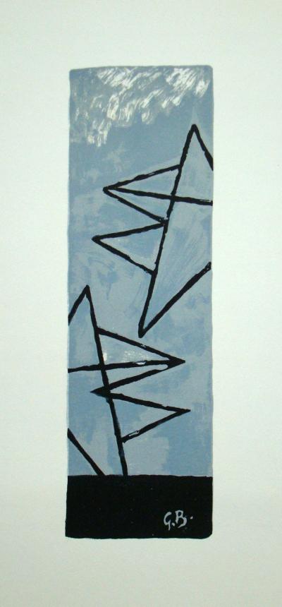 Georges BRAQUE - Ciel gris I., 1959 - Lithographie originale signée 2