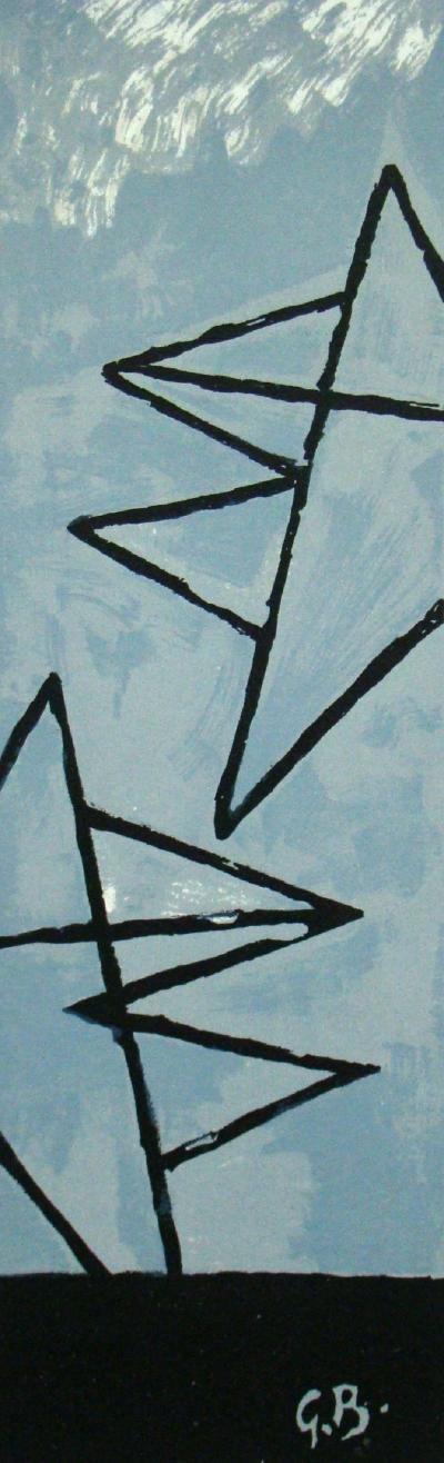 Georges BRAQUE - Ciel gris I., 1959 - Lithographie originale signée 2
