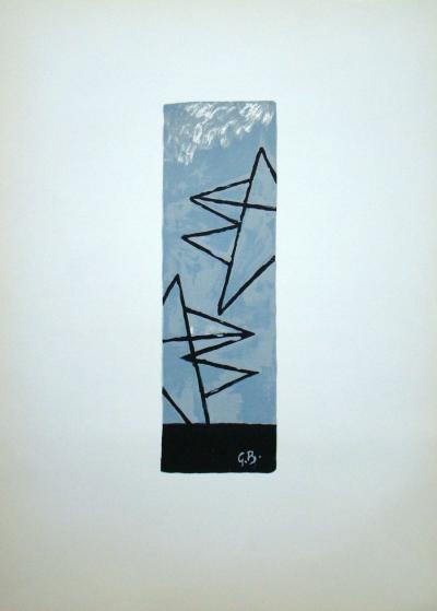 Georges BRAQUE - Ciel gris I., 1959 - Lithographie originale signée 2