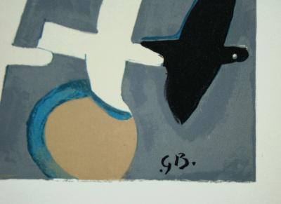 Georges BRAQUE - Quatre oiseaux, 1959 - Lithographie originale signée 2