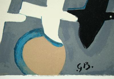Georges BRAQUE - Quatre oiseaux, 1959 - Lithographie originale signée 2