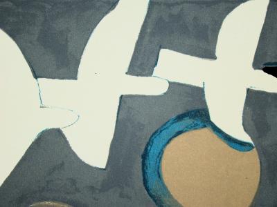 Georges BRAQUE - Quatre oiseaux, 1959 - Lithographie originale signée 2