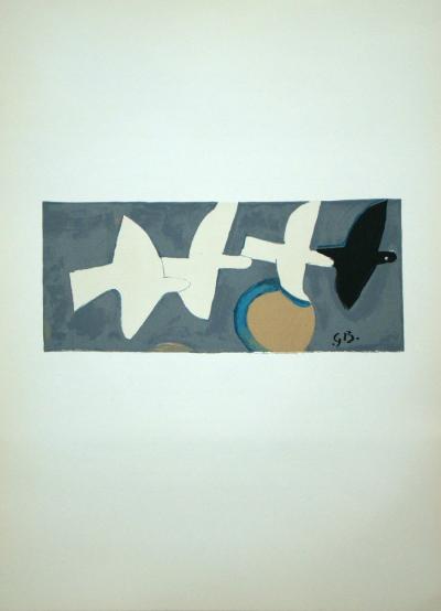 Georges BRAQUE - Quatre oiseaux, 1959 - Lithographie originale signée 2