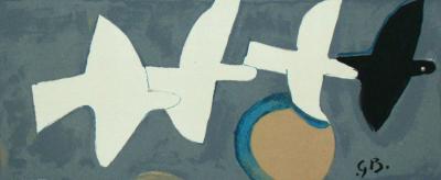 Georges BRAQUE - Quatre oiseaux, 1959 - Lithographie originale signée 2