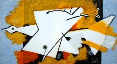 Georges BRAQUE (d’après) - L’oiseau jaune, 1959 - Lithographie signée 2
