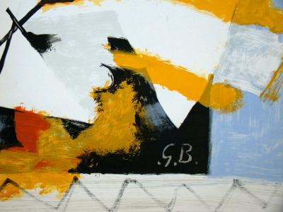 Georges BRAQUE (d’après) - L’oiseau jaune, 1959 - Lithographie signée 2