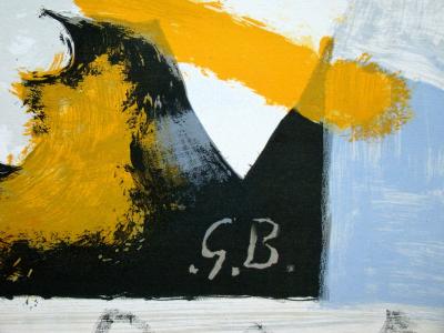 Georges BRAQUE (d’après) - L’oiseau jaune, 1959 - Lithographie signée 2