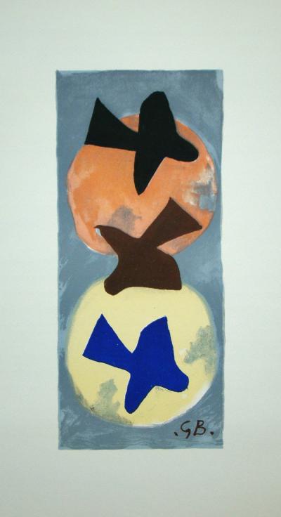 Georges BRAQUE (d’après) - Soleil et Lune I., 1959 - Lithographie signée 2