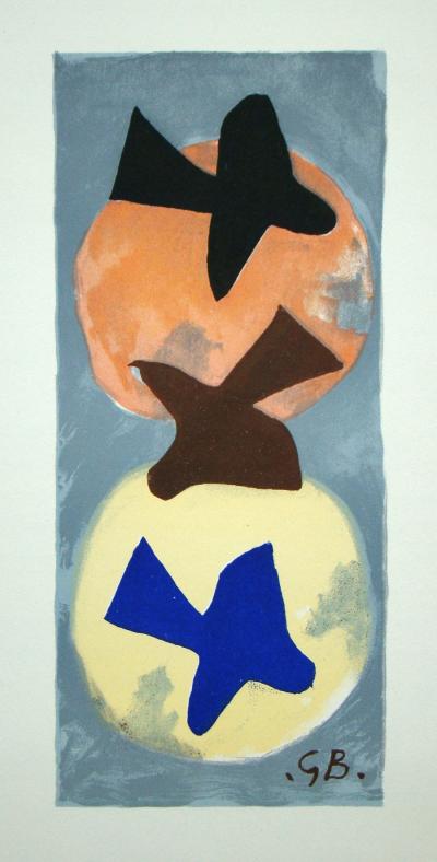 Georges BRAQUE (d’après) - Soleil et Lune I., 1959 - Lithographie signée 2