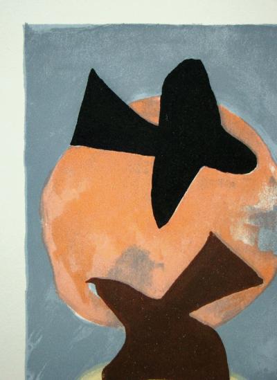 Georges BRAQUE (d’après) - Soleil et Lune I., 1959 - Lithographie signée 2