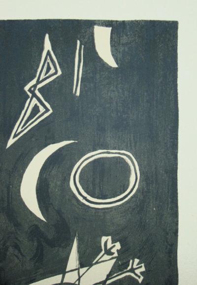 Georges BRAQUE (d'après) - Ciel gris II., 1959 - Lithographie signée 2