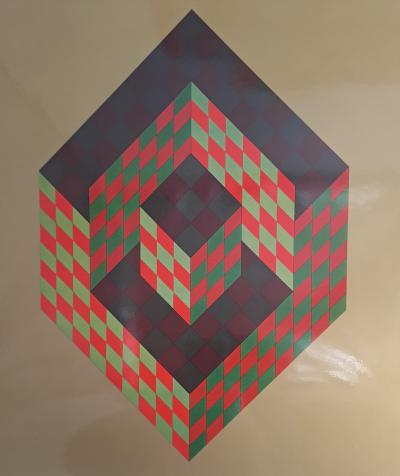 Victor Vasarely (after) - Bidim, 1968 - Heliogravure 2
