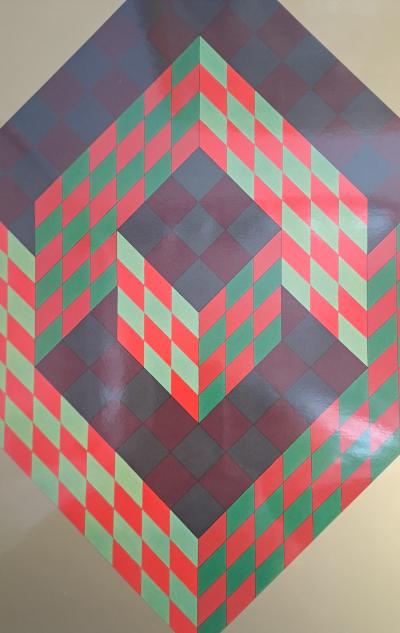 Victor Vasarely (after) - Bidim, 1968 - Heliogravure 2