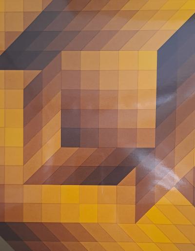 Victor VASARELY (d’après) - Axo-44, 1968 - Héliogravure 2