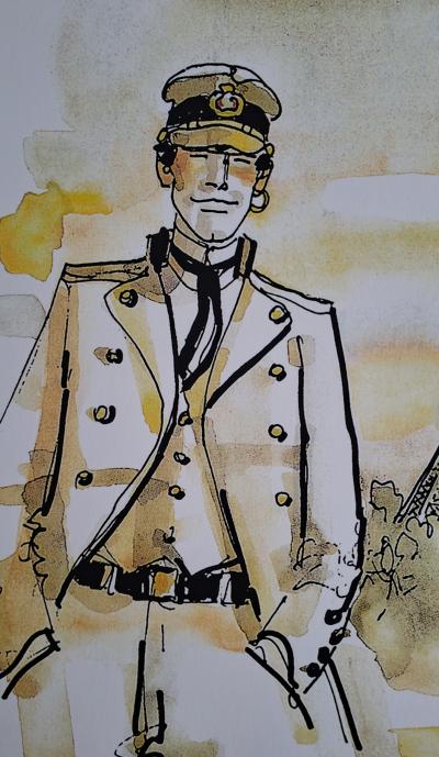 Hugo Pratt - Corto Maltese à Parigi - Sérigraphie numérotée 2